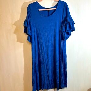 Lane Bryant 14/16 Blue Jersey Dress